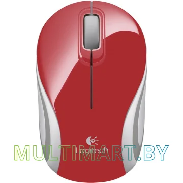 Мышь Logitech M187 (красный)